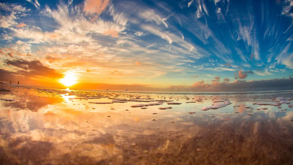 唯美日落海景壁纸 5120×2880