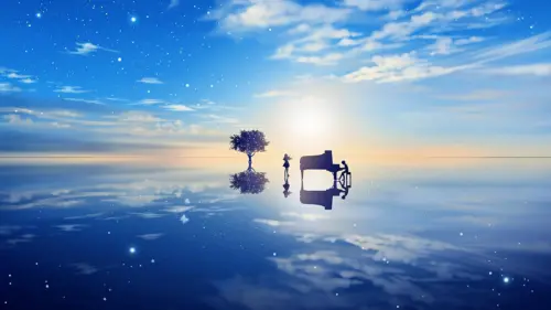 星空倒影钢琴剪影壁纸 3840×2160 缩略图