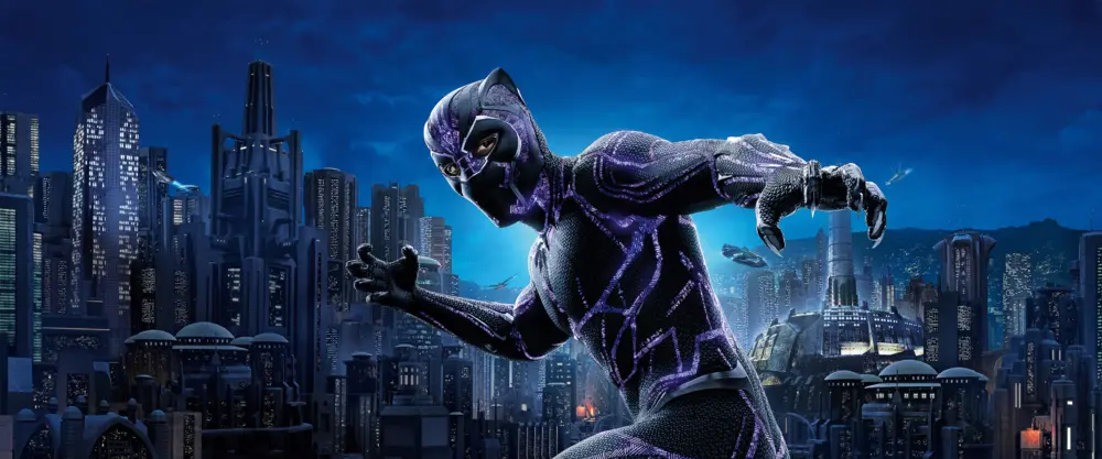 黑豹瓦坎达城市夜景壁纸 3840×1600