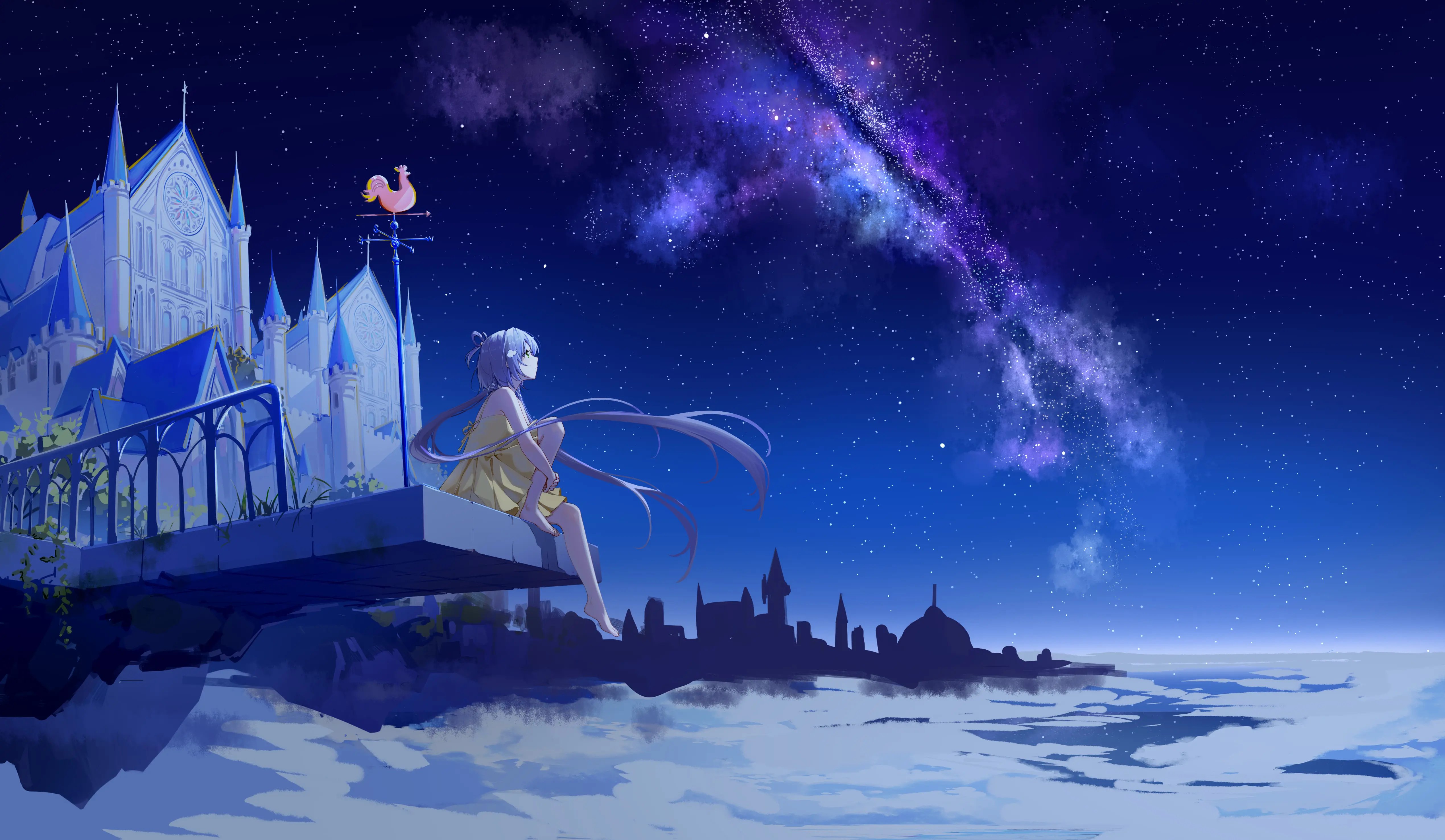 星空城堡少女的梦幻世界 5079×2953 预览图