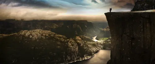 峭壁远眺山河壮丽风光 3840×1600 缩略图