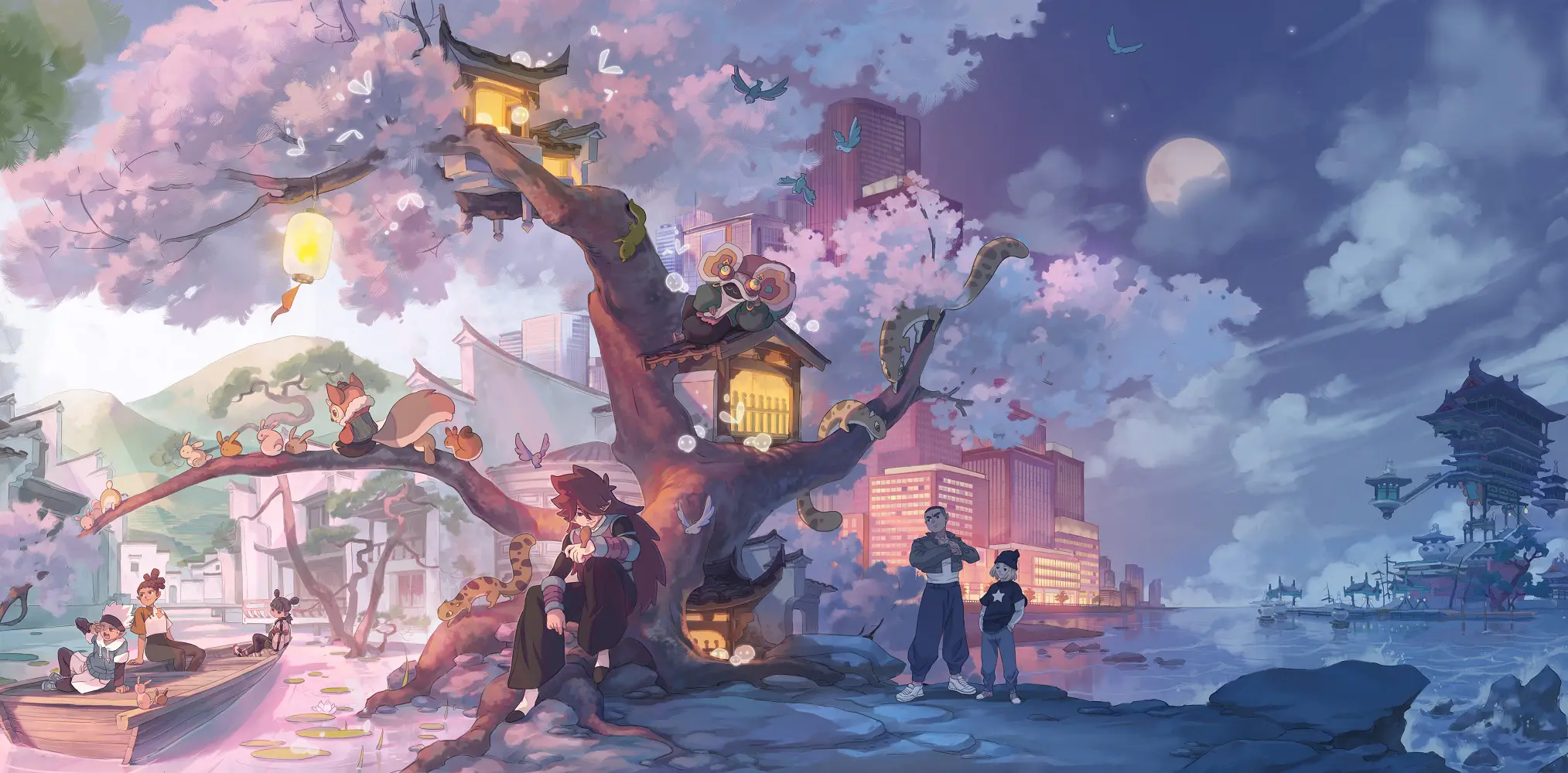 国风奇幻唯美意境壁纸 2027×1000 预览图