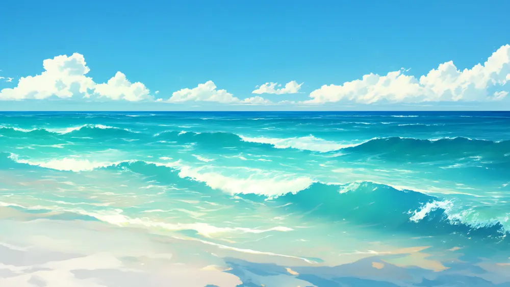 碧海蓝天白沙滩壁纸 3840×2160