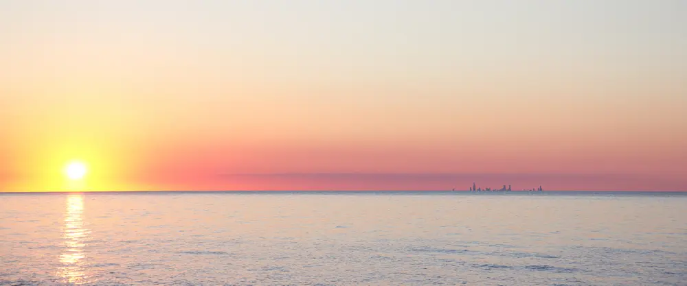 唯美日出海景壁纸 3840×1600