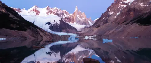 宁静雪山湖面倒影风光壁纸 3840×1600 缩略图