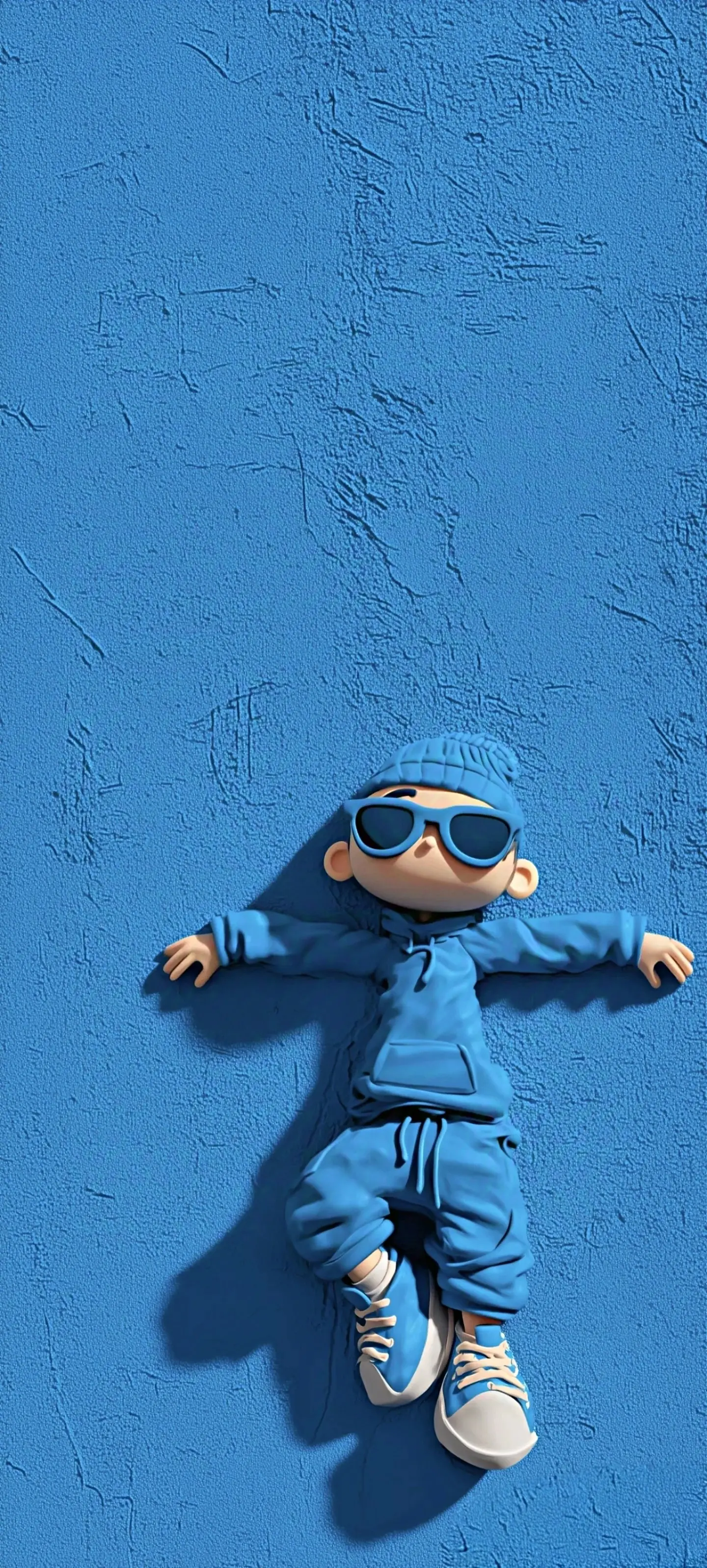 蓝色潮流玩偶壁纸 1440×3194 预览图