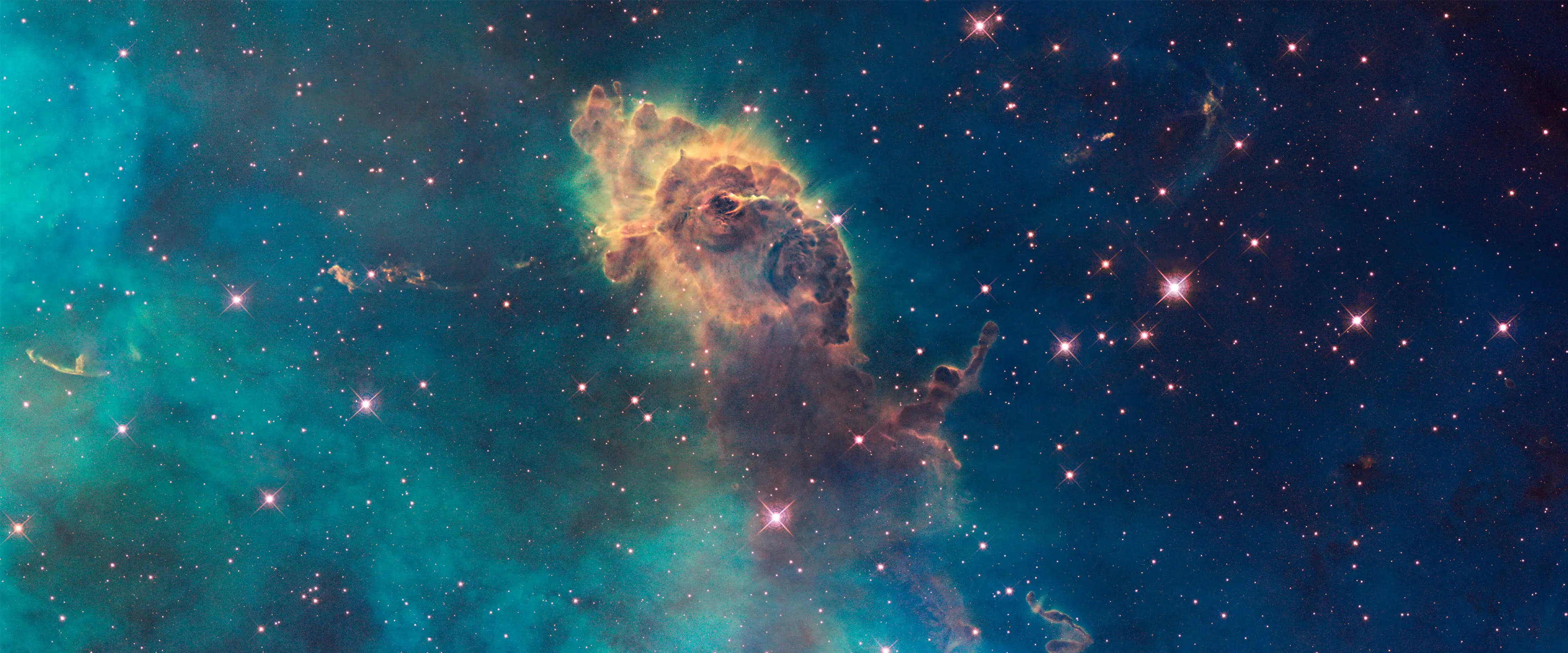 宇宙星云壁纸浩瀚星空 3840×1600 预览图